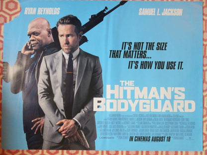 THE HITMANS'S BODYGUARD BRITISH QUAD (30"x 40") ROLLED POSTER RYAN REYNOLDS 2017 Movie posters