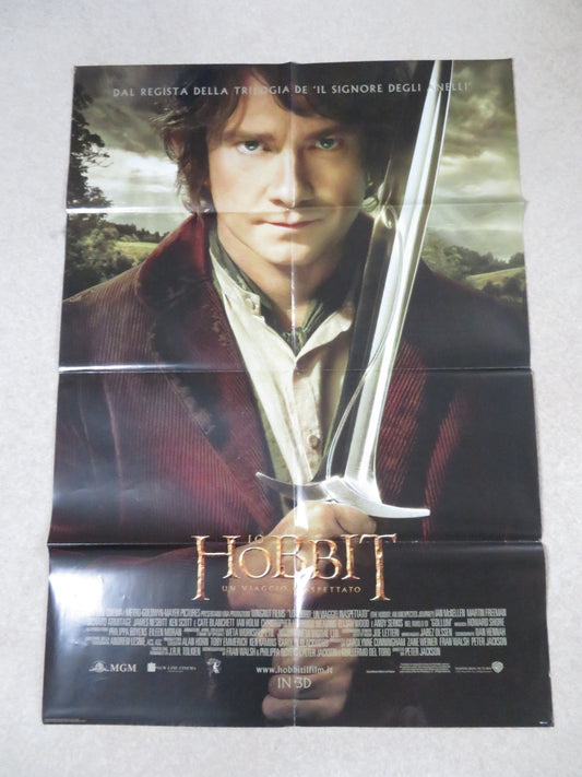 THE HOBBIT: AN UNEXPECTED JOURNEY ITALIAN 2 FOGLIO POSTER MARTIN FREEMAN 2012 Rendezvous Cinema Movie posters