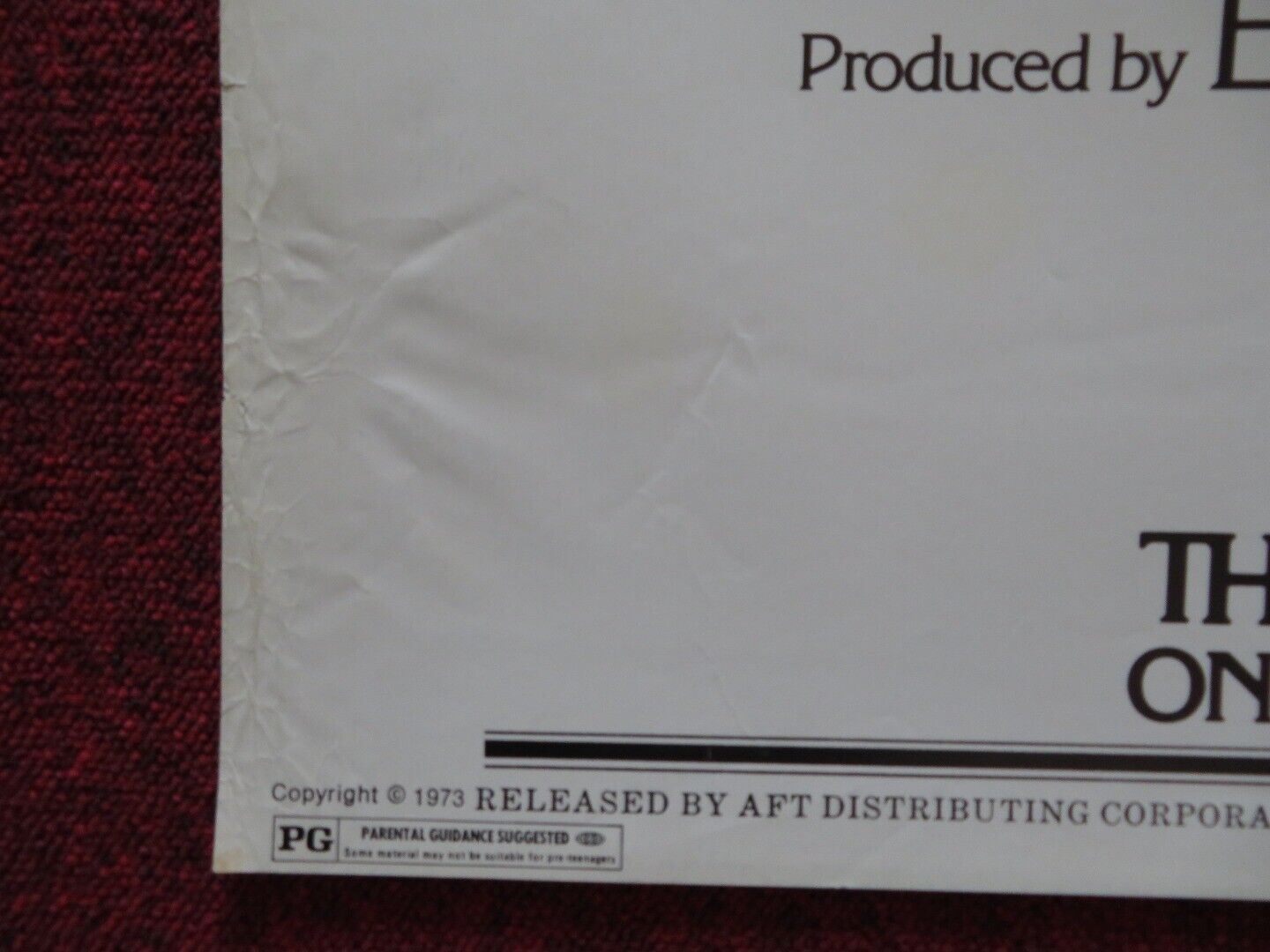 THE HOMECOMING FOLDED US ONE SHEET POSTER CYRIL CUSACK IAN HOLM 1973 - Rendezvous Cinema