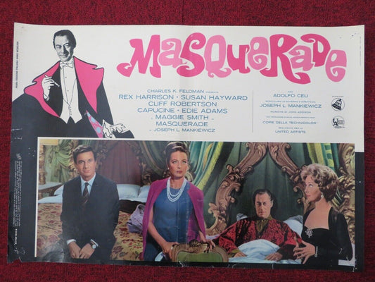 THE HONEY POT / MASQUERADE - A ITALIAN FOTOBUSTA POSTER REX HARRISON 1967 Movie posters