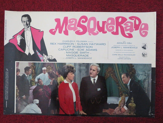 THE HONEY POT / MASQUERADE - E ITALIAN FOTOBUSTA POSTER REX HARRISON 1967 Movie posters