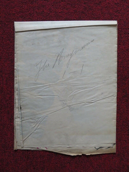 THE HONEYMOON'S OVER FOLDED US ONE SHEET POSTER STUART ERWIN M. WEAVER 1939 - Rendezvous Cinema