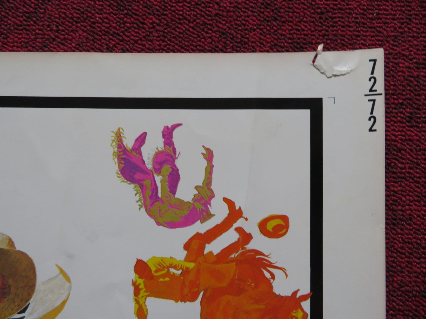 THE HONKERS US HALF SHEET (22"x 28") POSTER JAMES COBURN LOIS NETTLETON 1972 Rendezvous Cinema Movie posters