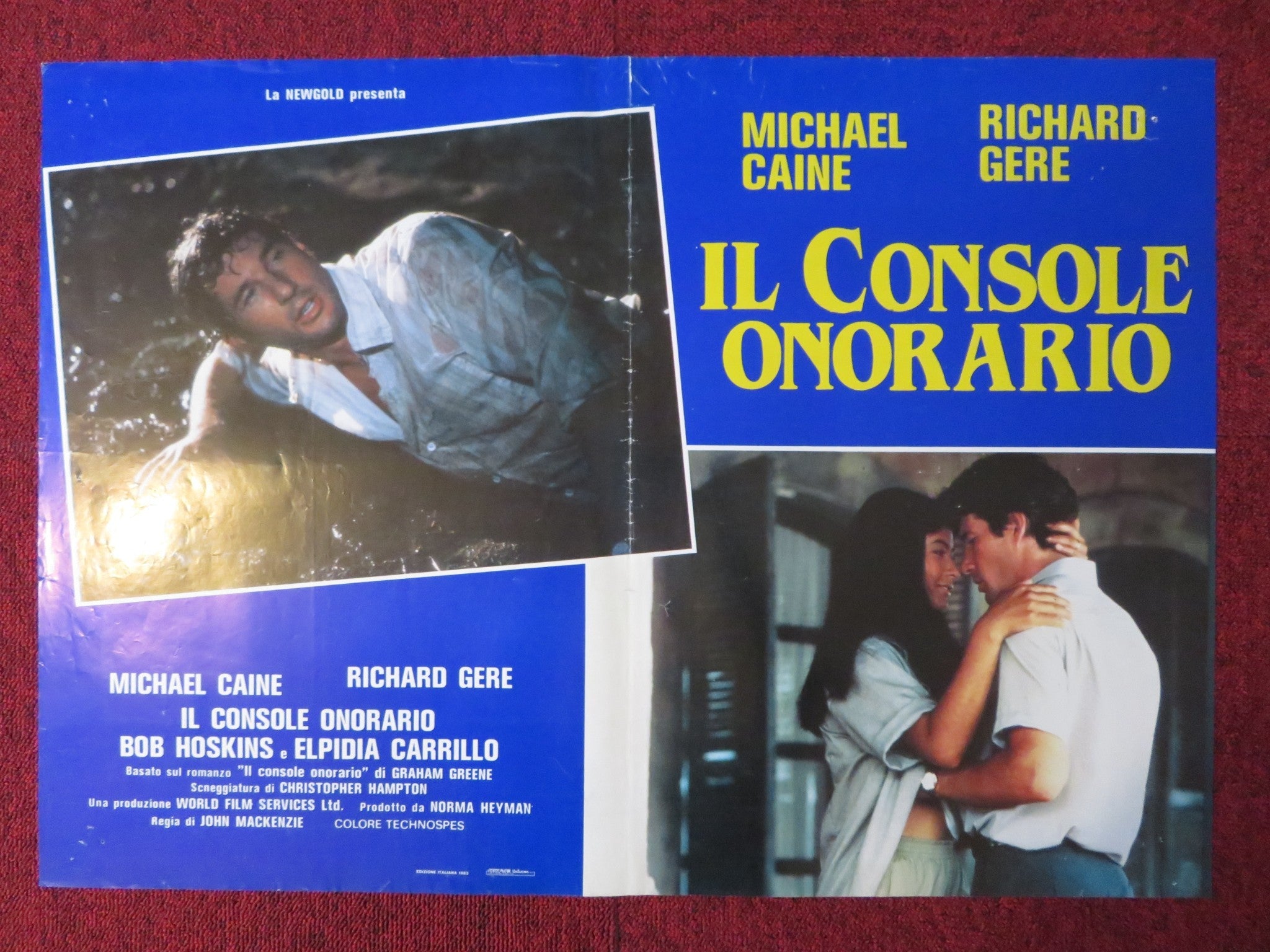 THE HONORARY CONSUL - A ITALIAN FOTOBUSTA POSTER MICHAEL CAINE RICHARD ...