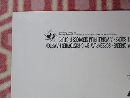 THE HONORARY CONSUL /Beyond the Limit FOLDED US ONE SHEET POSTER 1983 Movie posters