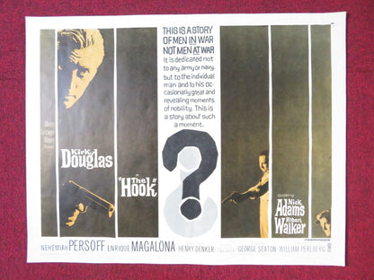 THE HOOK HALF SHEET (22"x 28") POSTER KIRK DOUGLAS NICK ADAMS 1963 Rendezvous Cinema Movie posters