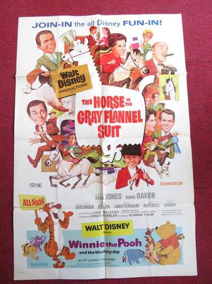 THE HORSE IN THE GRAY FLANNEL SUIT / WINNIE THE POOH FOLDED US ONE SHEET POSTER Rendezvous Cinema Movie posters