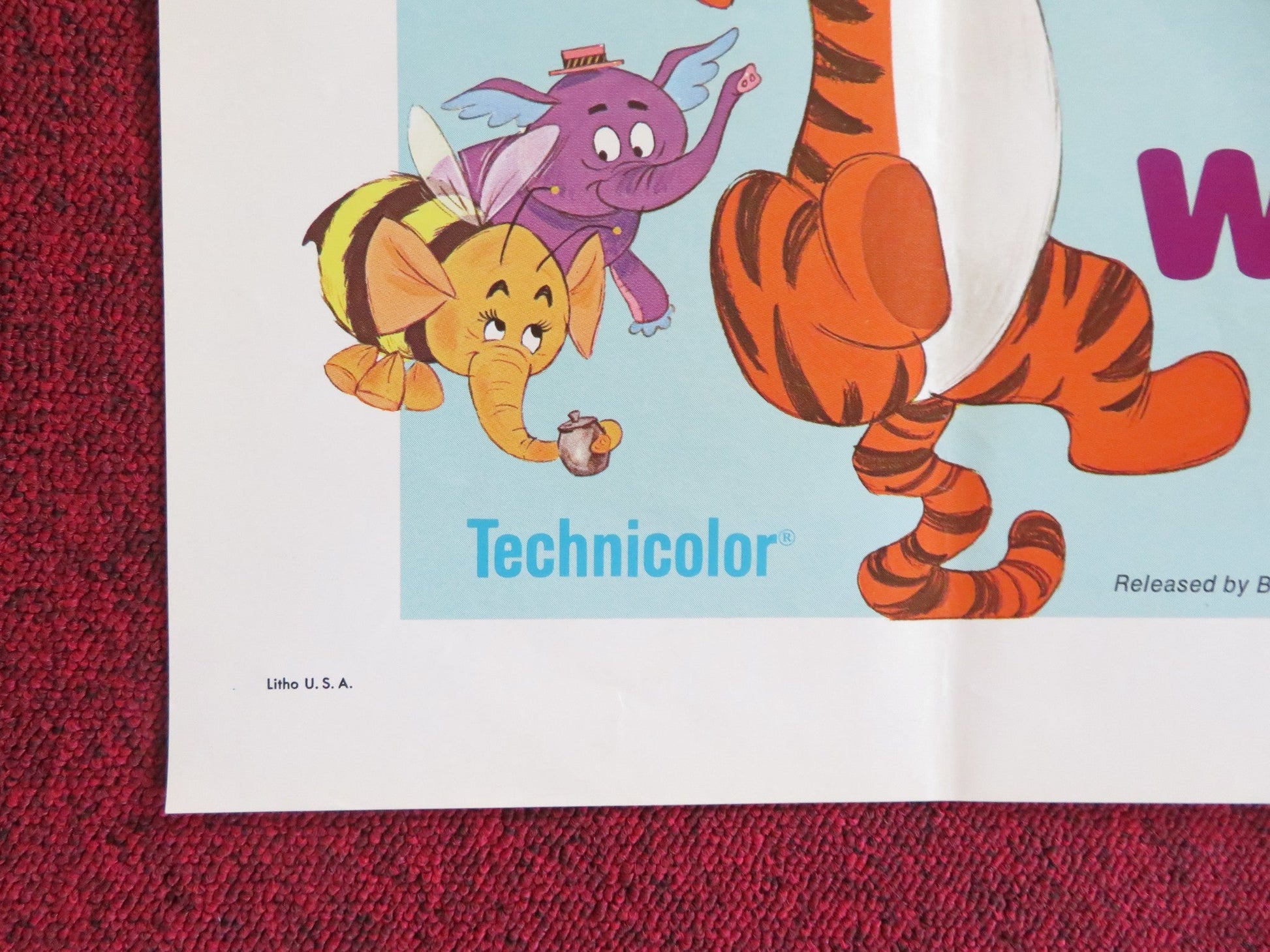 THE HORSE IN THE GRAY FLANNEL SUIT / WINNIE THE POOH FOLDED US ONE SHEET POSTER Rendezvous Cinema Movie posters