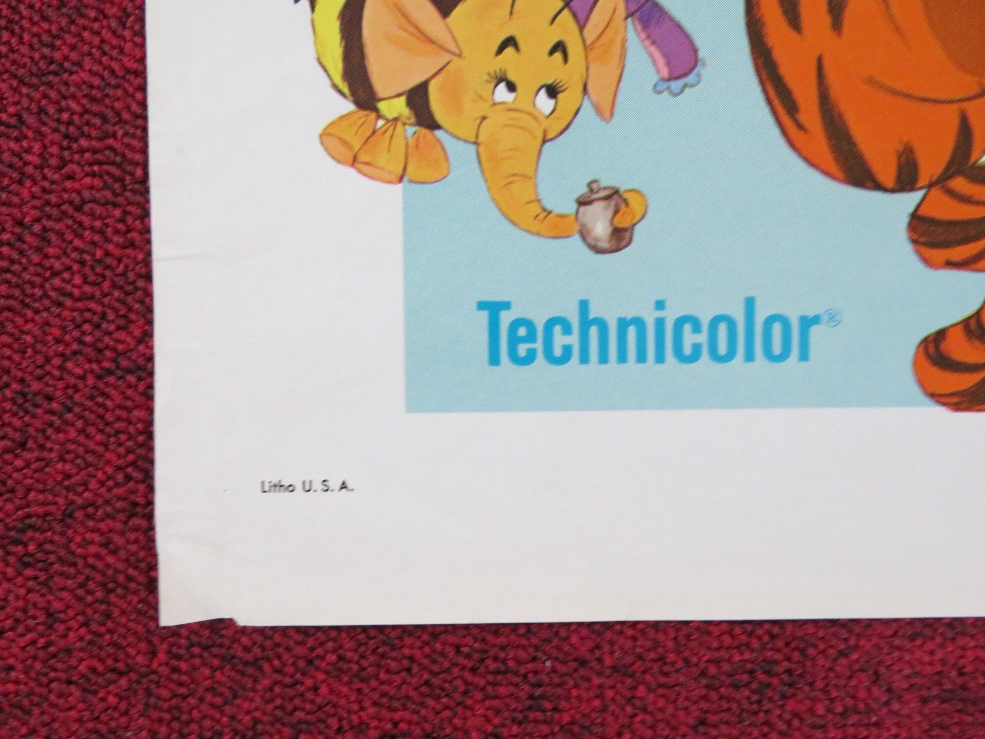 THE HORSE IN THE GRAY FLANNEL SUIT / WINNIE THE POOH FOLDED US ONE SHEET POSTER Rendezvous Cinema Movie posters