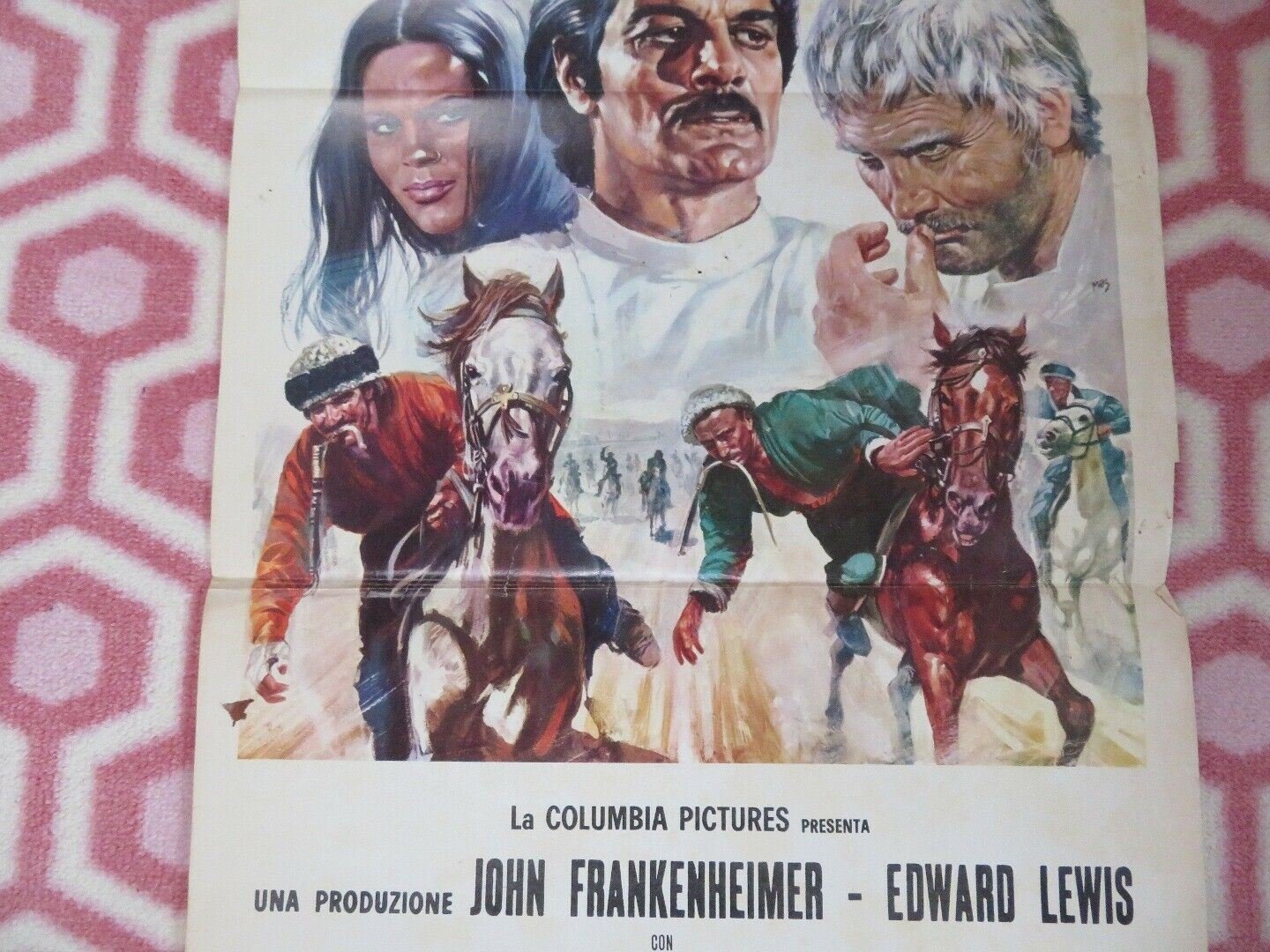 THE HORSEMEN /CAVALIERI SELVAGGI ITALIAN LOCANDINA (27" x 13") POSTER 1971 Movie posters