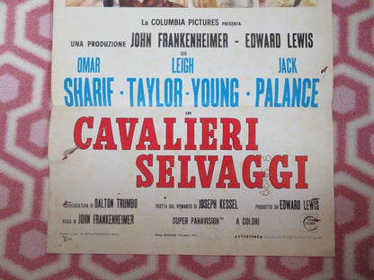 THE HORSEMEN /CAVALIERI SELVAGGI ITALIAN LOCANDINA (27" x 13") POSTER 1971 Movie posters