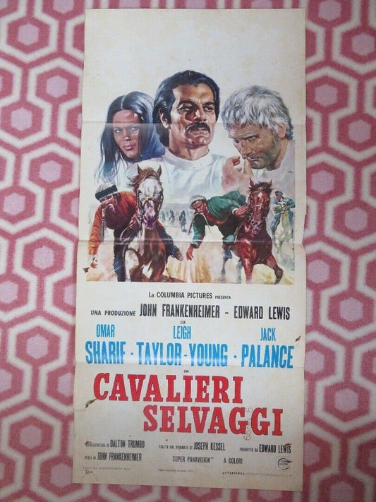 THE HORSEMEN /CAVALIERI SELVAGGI ITALIAN LOCANDINA (27" x 13") POSTER 1971 Movie posters