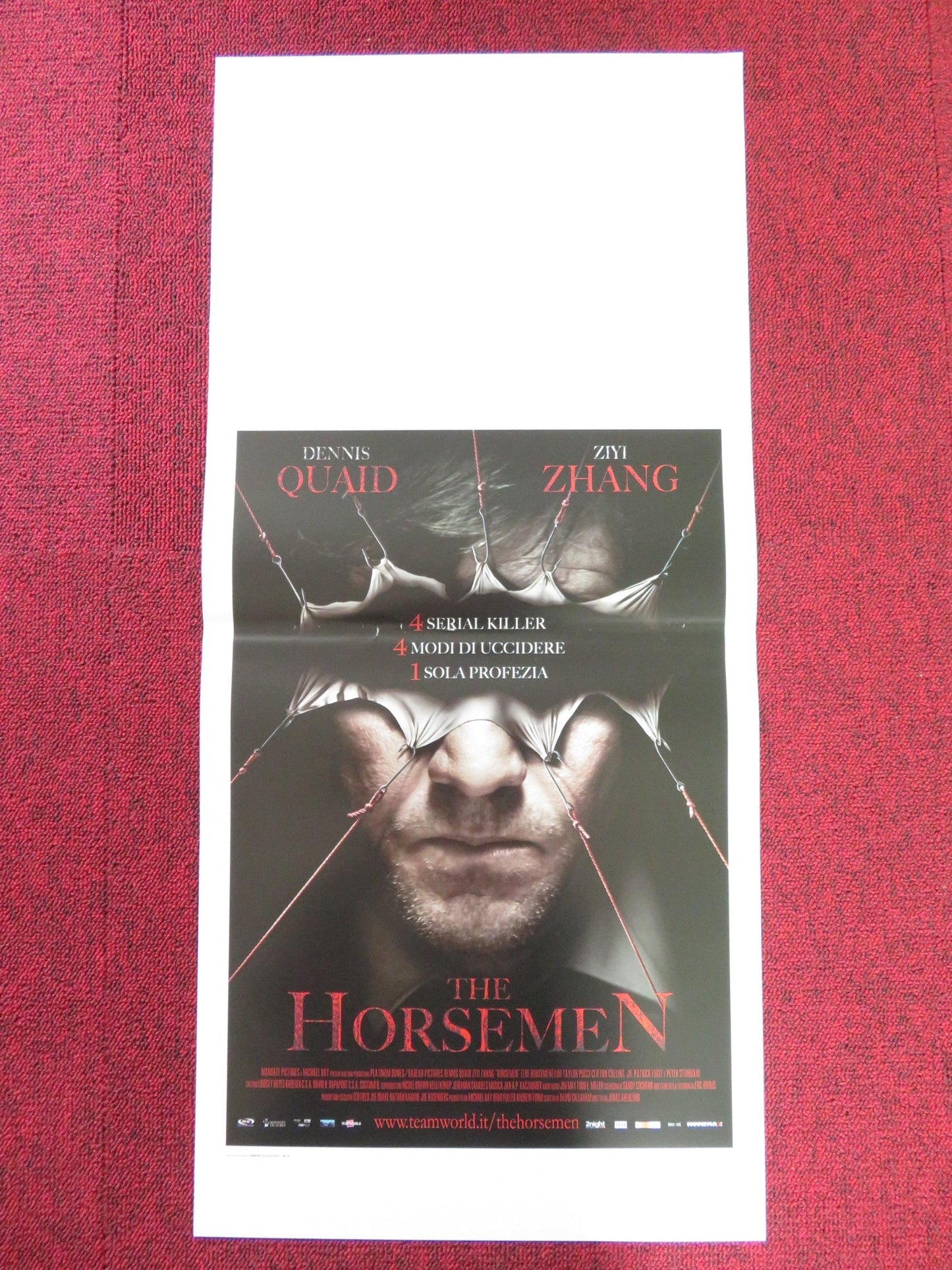 THE HORSEMEN ITALIAN LOCANDINA POSTER DENNIS QUAID ZIYI ZHANG 2009 Rendezvous Cinema Movie posters