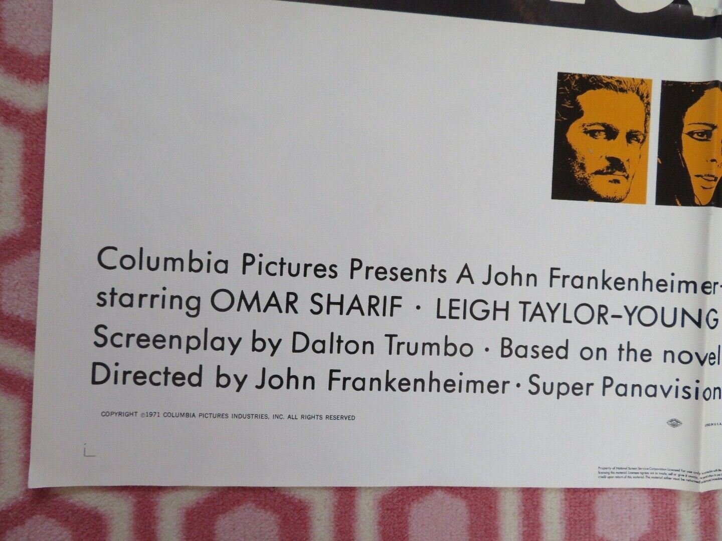 THE HORSEMEN US ONE SHEET POSTER OMAR SHARIF LEIGH TAYLOR - YOUNG 1971 Movie posters