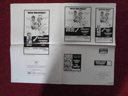 THE HOSPITAL - PRESSBOOK UNCUT UNITED ARTISTS GEORGE C. SCOTT DIANA RIGG 1971 Rendezvous Cinema Movie posters