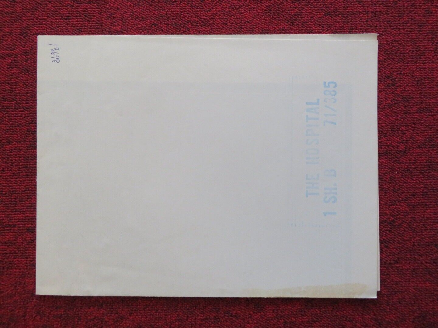 THE HOSPITAL - STYLE B FOLDED US ONE SHEET POSTER GEORGE C.SCOTT DIANA RIGG 1971 Movie posters