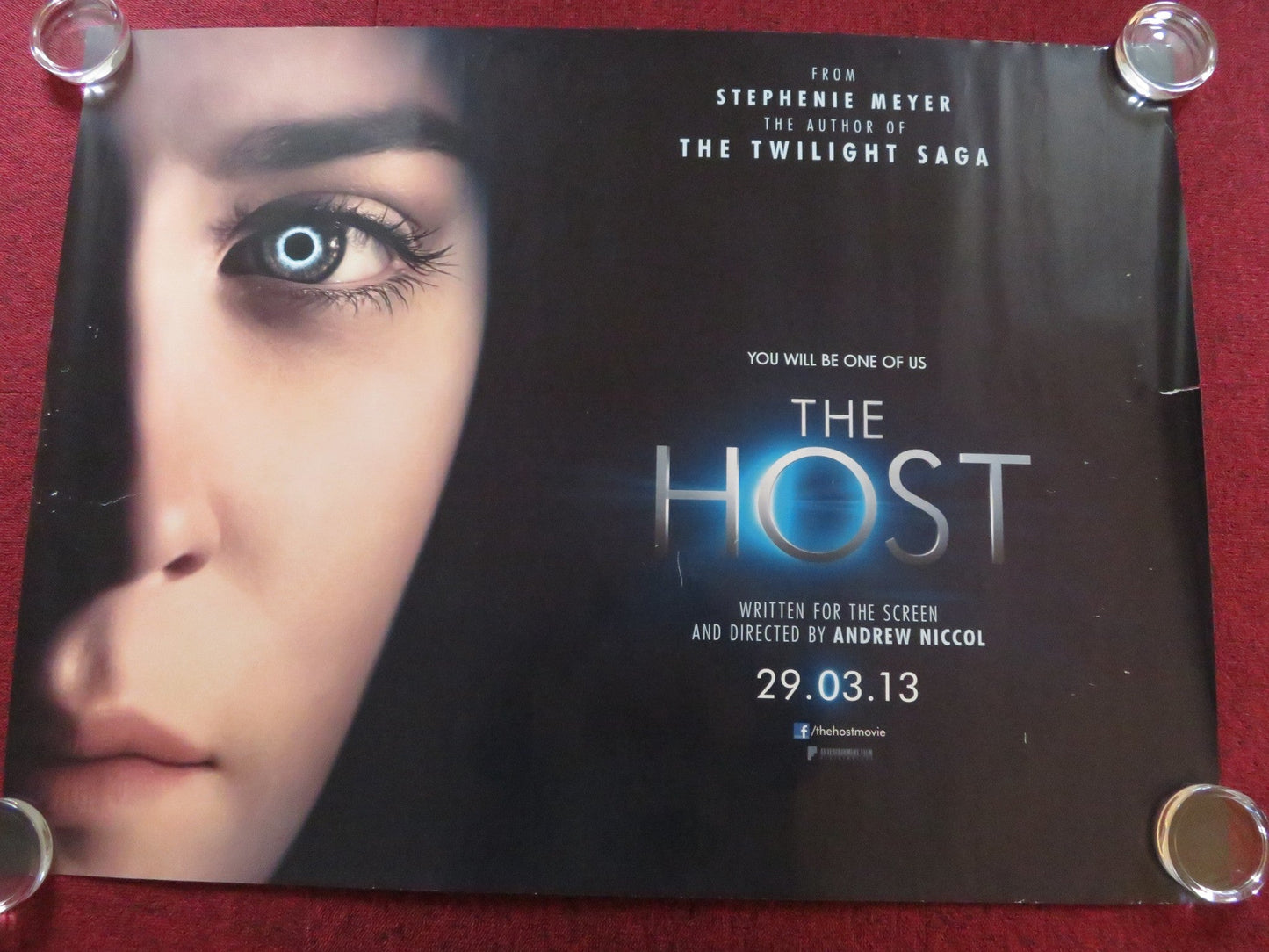 THE HOST UK QUAD (30"x 40") ROLLED POSTER SAOIRSE RONAN DIANE KRUGER 2013 Rendezvous Cinema Movie posters