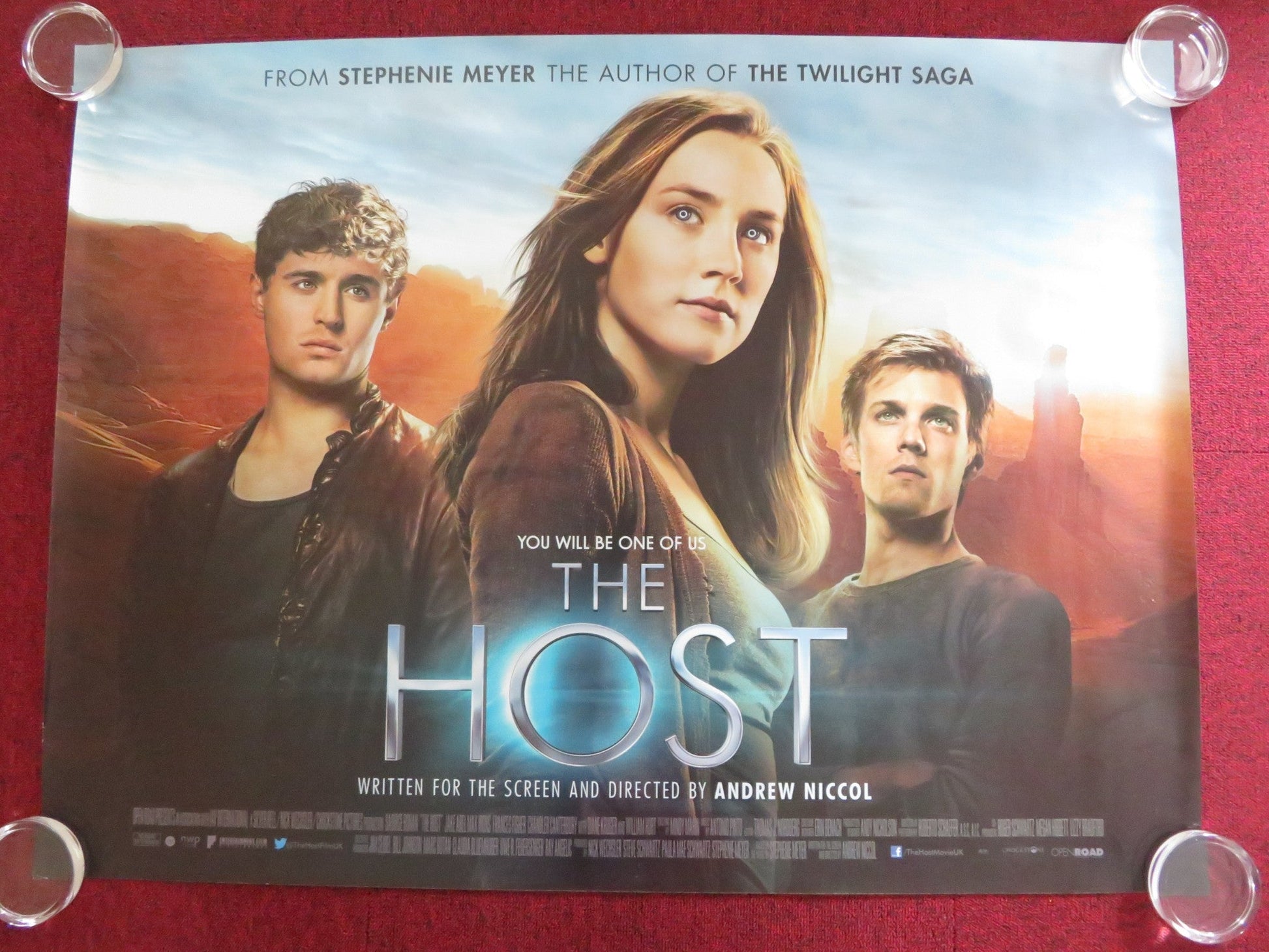 THE HOST UK QUAD (30"x 40") ROLLED POSTER SAOIRSE RONAN RACHEL ROBERTS 2013 Rendezvous Cinema Movie posters