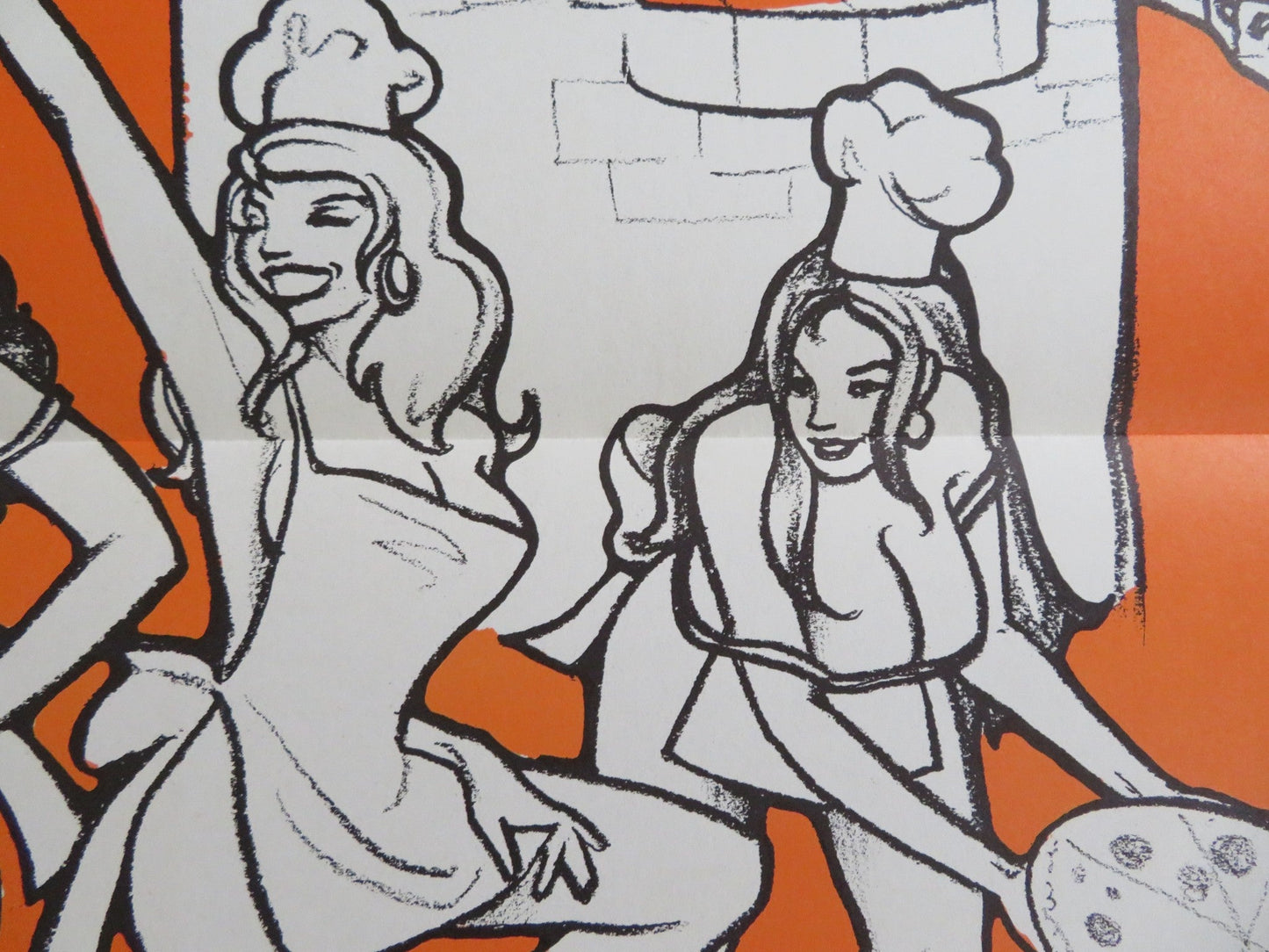 THE HOT OVEN US TRI FOLDED ONE SHEET ROLLED POSTER ERIC EDWARDS G. SNAPS 1975 Rendezvous Cinema Movie posters