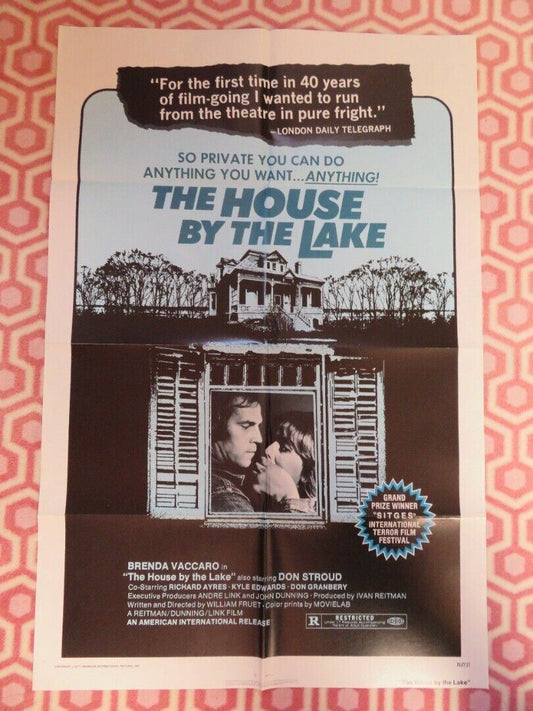 THE HOUSE BY THE LAKE FOLDED US ONE SHEET POSTER BRENDA VACCARO 1977 Movie posters