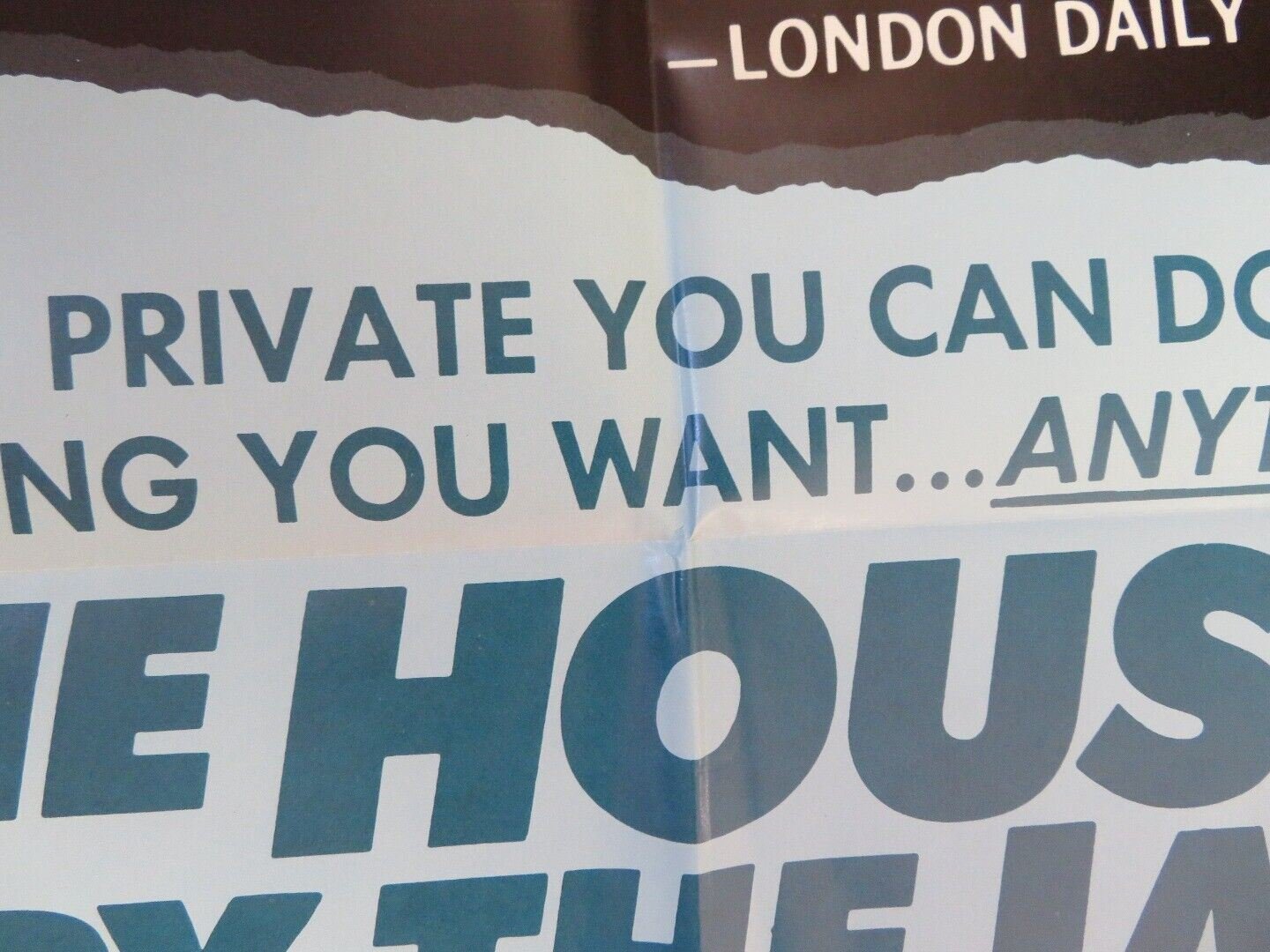 THE HOUSE BY THE LAKE FOLDED US ONE SHEET POSTER BRENDA VACCARO 1977 Movie posters