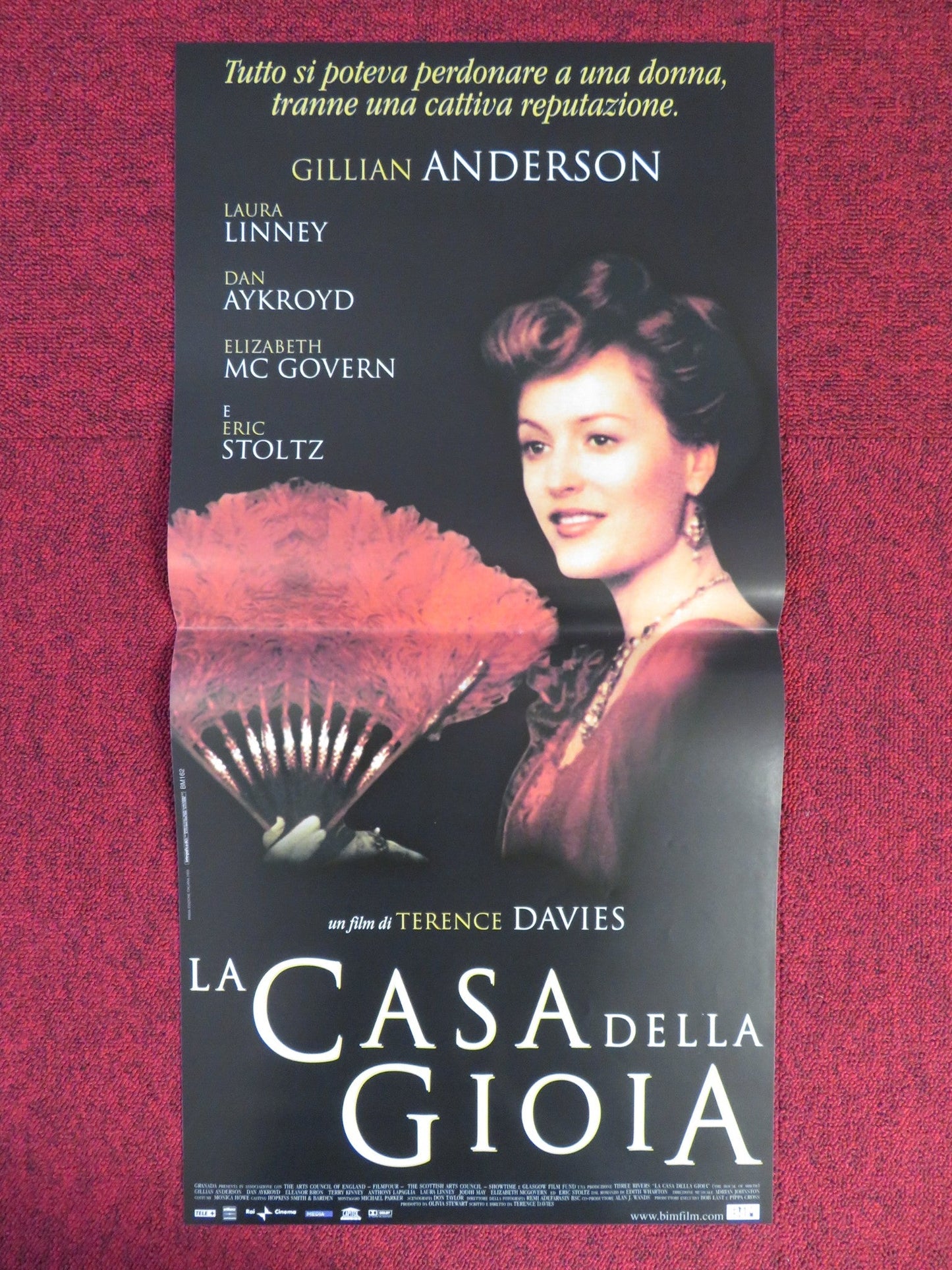 THE HOUSE OF MIRTH ITALIAN LOCANDINA POSTER GILLIAN ANDERSON LAURA LINNEY 2000 Rendezvous Cinema Movie posters