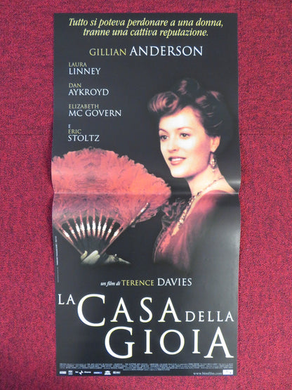 THE HOUSE OF MIRTH ITALIAN LOCANDINA POSTER GILLIAN ANDERSON LAURA LINNEY 2000 Rendezvous Cinema Movie posters