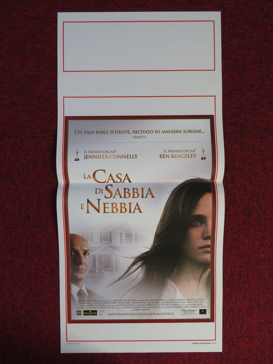 THE HOUSE OF SAND AND FOG ITALIAN LOCANDINA POSTER BEN KINGSLEY J. CONNELLY 2003 Rendezvous Cinema Movie posters