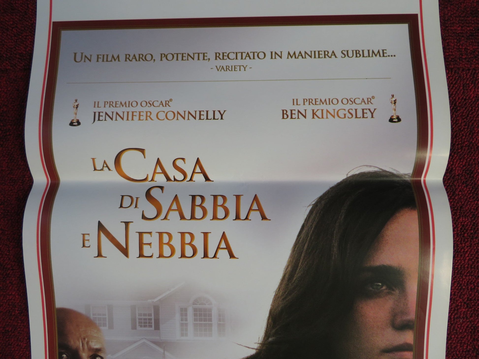 THE HOUSE OF SAND AND FOG ITALIAN LOCANDINA POSTER BEN KINGSLEY J. CONNELLY 2003 Rendezvous Cinema Movie posters