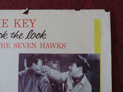 THE HOUSE OF SEVEN HAWKS US HALF SHEET (22"x 28") POSTER ROBERT TAYLOR 1959 Movie posters