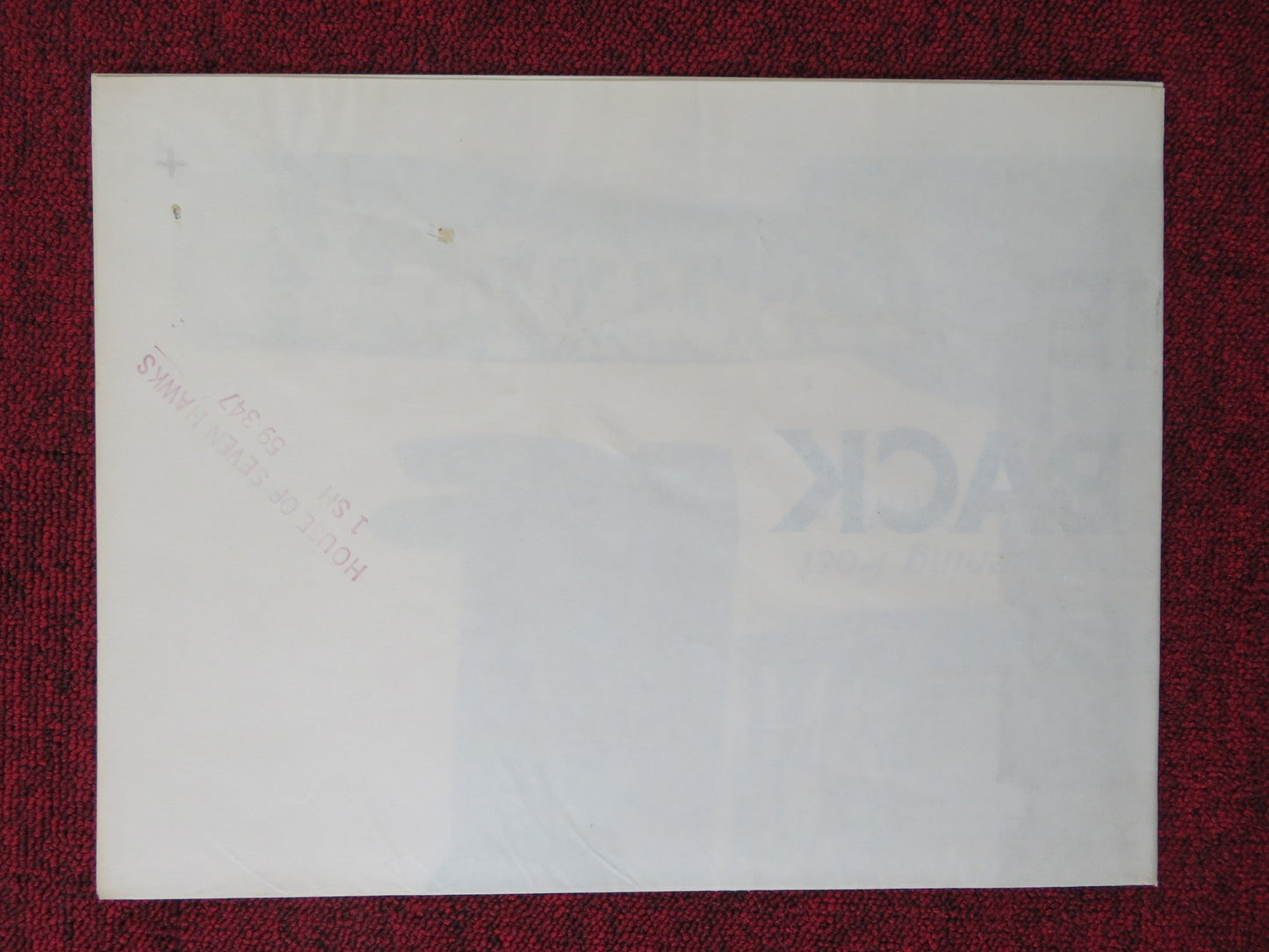 THE HOUSE OF THE SEVEN HAWKS FOLDED US ONE SHEET POSTER ROBERT TAYLOR 1959 Rendezvous Cinema Movie posters