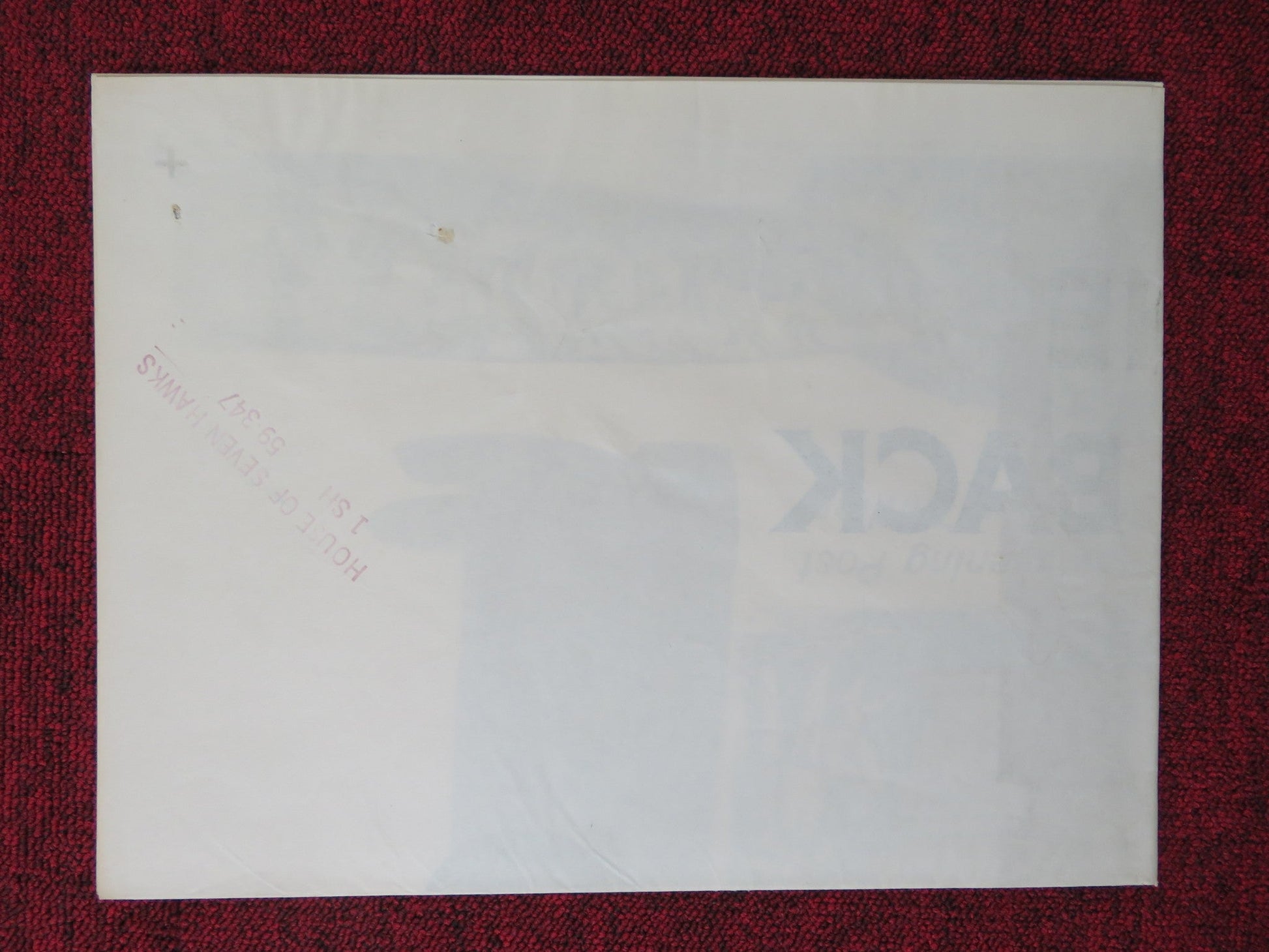 THE HOUSE OF THE SEVEN HAWKS FOLDED US ONE SHEET POSTER ROBERT TAYLOR 1959 Rendezvous Cinema Movie posters