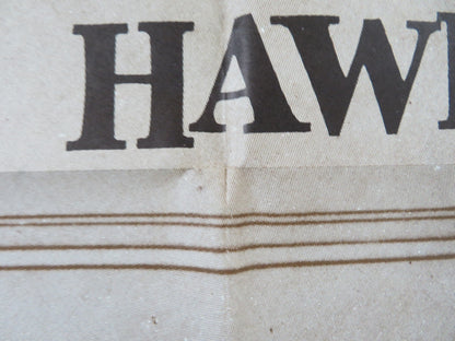 THE HOUSE OF THE SEVEN HAWKS FOLDED US ONE SHEET POSTER ROBERT TAYLOR 1959 Rendezvous Cinema Movie posters