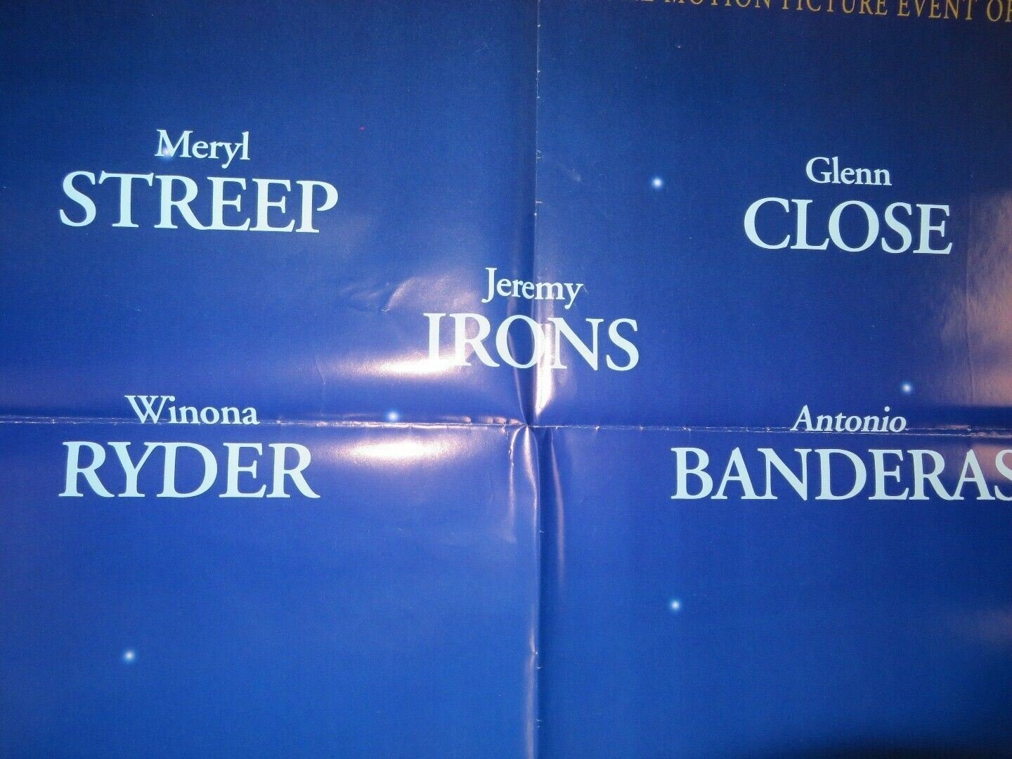 THE HOUSE OF THE SPIRITS ONE SHEET POSTER MERYL STREEP GLEN CLOSE '93 Movie posters