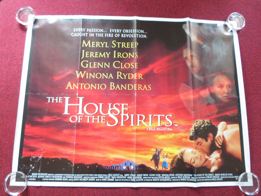 THE HOUSE OF THE SPIRITS UK QUAD ROLLED POSTER MERYL STREEP JEREMY IRONS 1993 Rendezvous Cinema Movie posters