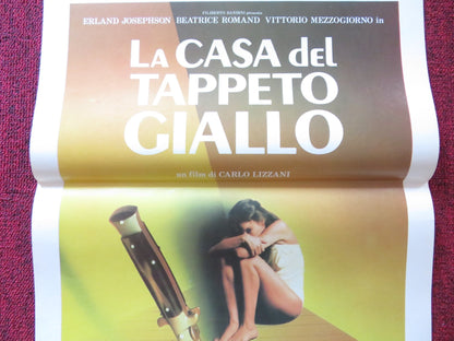 THE HOUSE OF THE YELLOW CARPET ITALIAN LOCANDINA POSTER ERLAND JOSEPHSON 1983 Rendezvous Cinema Movie posters