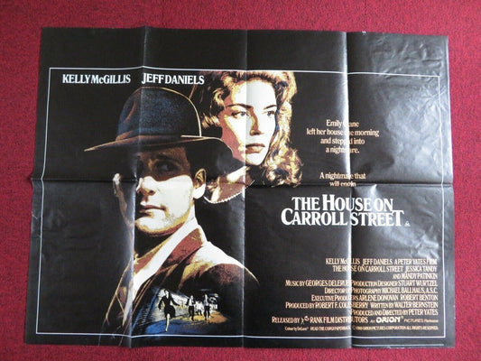 THE HOUSE ON CARROL STREET UK QUAD POSTER KELLY MCGILLIS JEFF DANIELS 1987 Movie posters