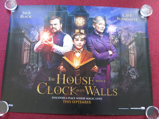 THE HOUSE WITH A CLOCK IN ITS WALLS UK QUAD (30"x 40") ROLLED POSTER BLACK 2018 Rendezvous Cinema Movie posters