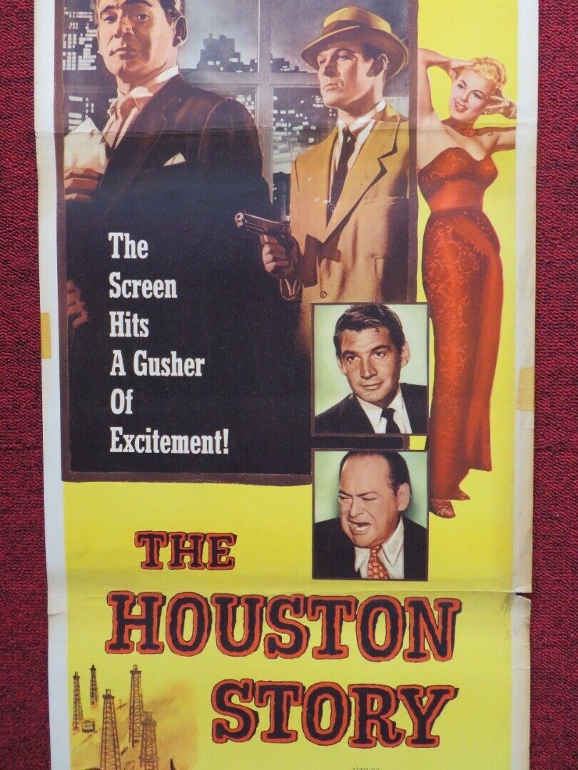 THE HOUSTON STORY US INSERT (14"x 36") POSTER GENE BARRY BARBARA HALE 1955 - Rendezvous Cinema