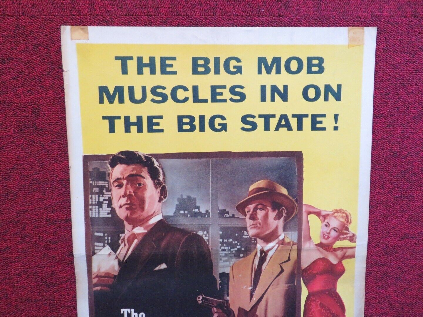 THE HOUSTON STORY US INSERT (14"x 36") POSTER GENE BARRY BARBARA HALE 1955 - Rendezvous Cinema