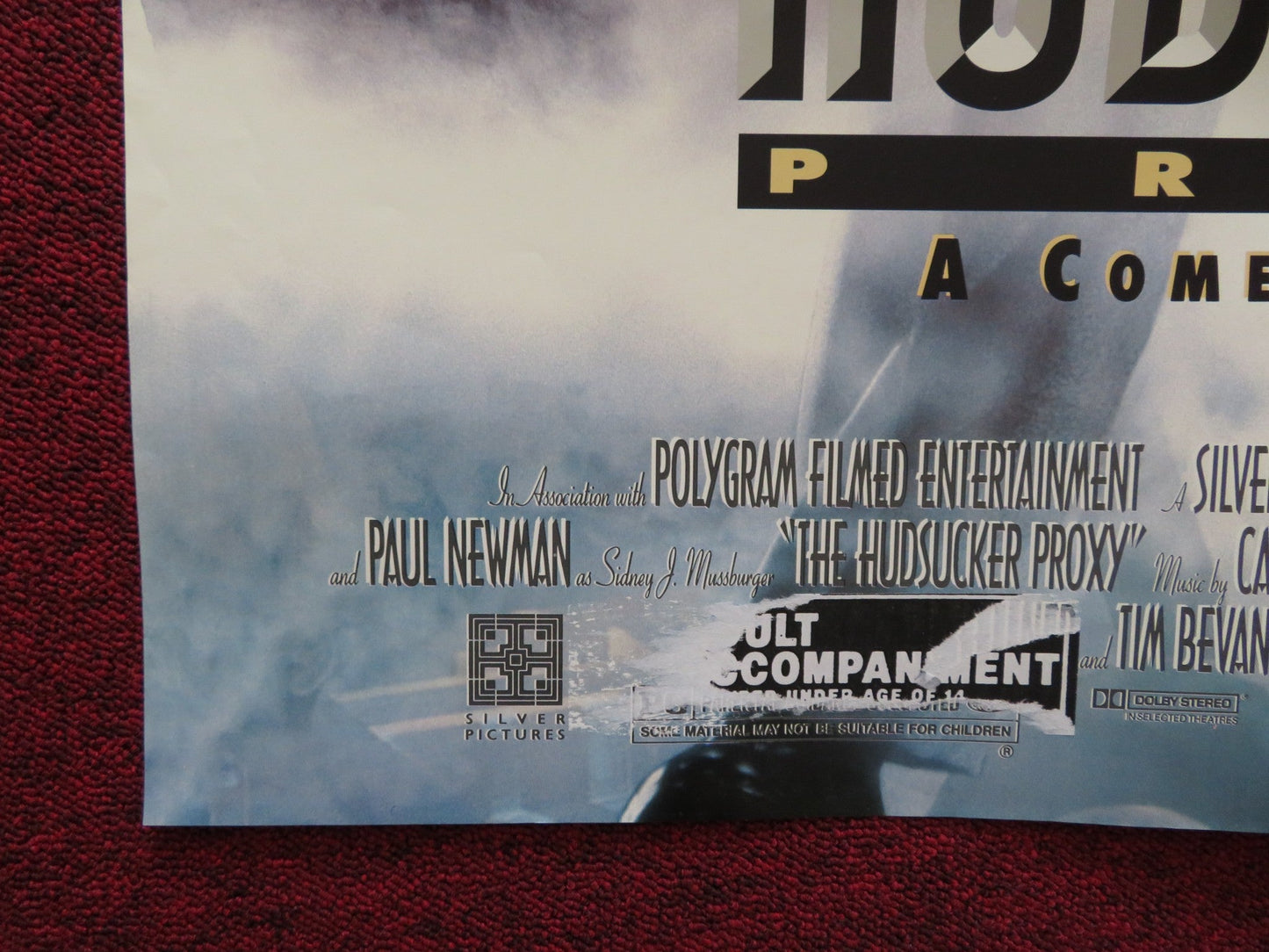 THE HUDSUCKER PROXY FOLDED US ONE SHEET POSTER TIM ROBBINS PAUL NEWMAN 1994 Rendezvous Cinema Movie posters