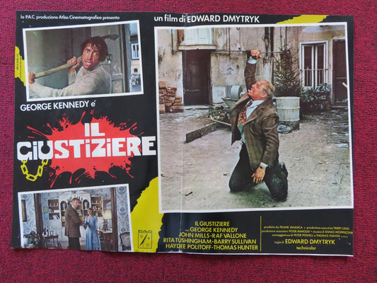 THE HUMAN FACTOR - A ITALIAN FOTOBUSTA POSTER GEORGE KENNEDY JOHN MILLS 1975 Rendezvous Cinema Movie posters