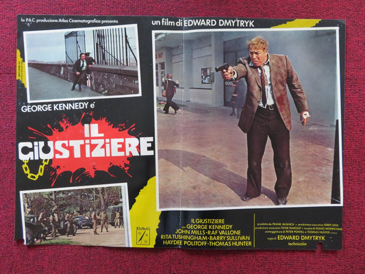 THE HUMAN FACTOR - B ITALIAN FOTOBUSTA POSTER GEORGE KENNEDY JOHN MILLS 1975 Rendezvous Cinema Movie posters