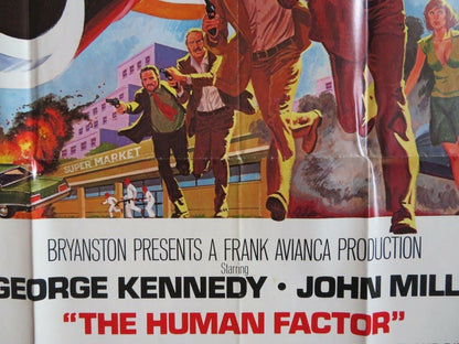 THE HUMAN FACTOR US ONE SHEET POSTER GEORGE KENNEDY JOHN MILLS 1975 Movie posters