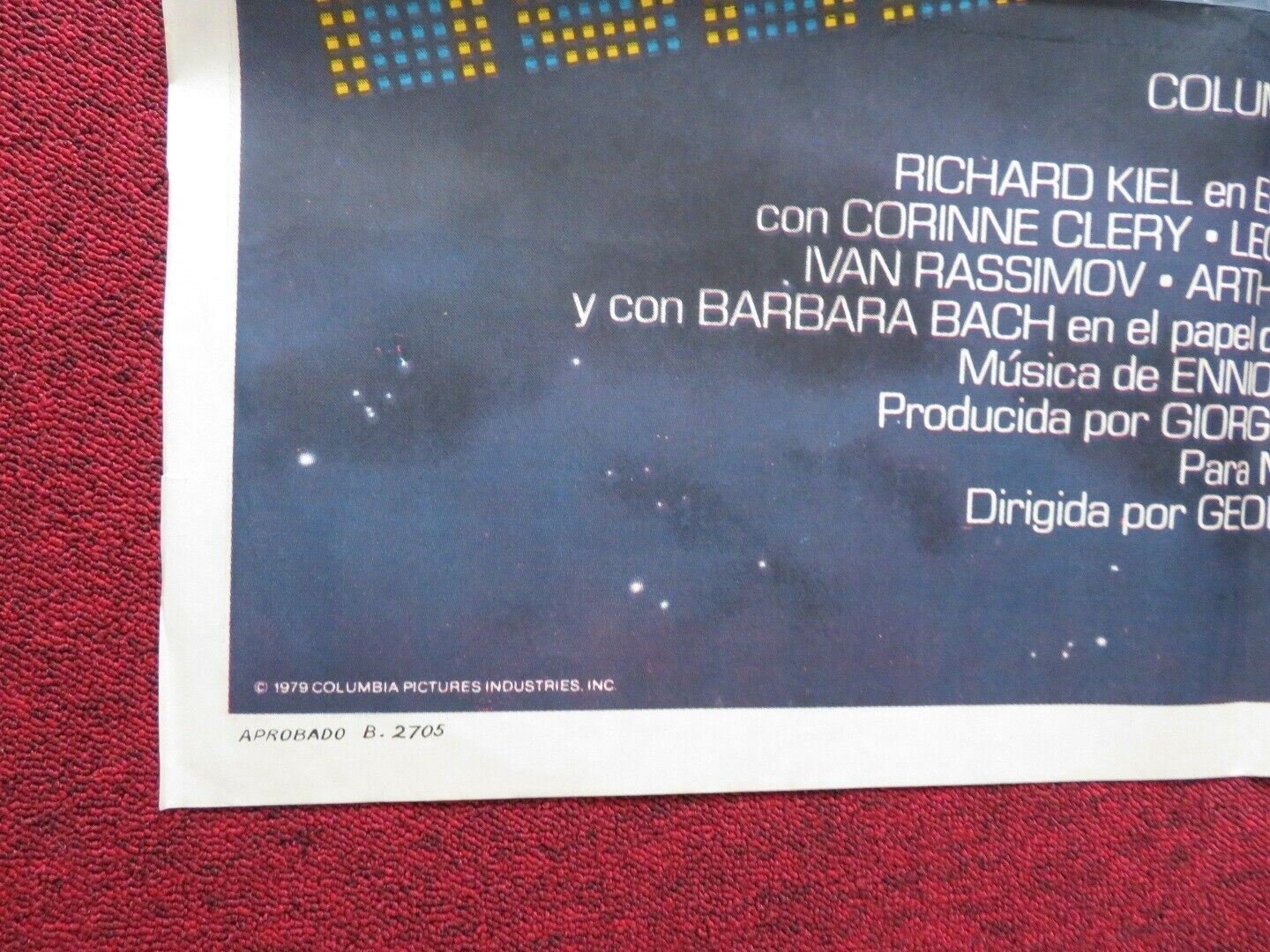 THE HUMANOID FOLDED ARGENTINA ONE SHEET POSTER RICHARD KIEL CORRINE CLERY 1979 Movie posters