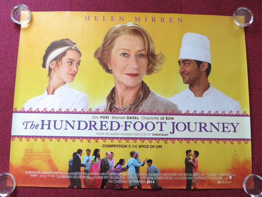 THE HUNDRED - FOOT JOURNEY UK QUAD (30"x 40") ROLLED POSTER HELEN MIRREN 2014 Rendezvous Cinema Movie posters