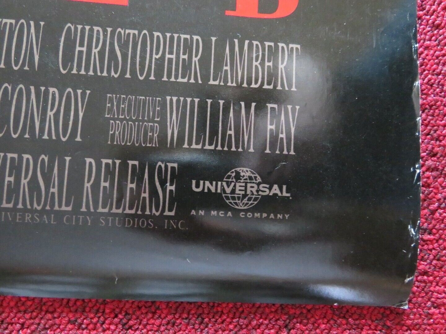 THE HUNTED US ONE SHEET ROLLED POSTER CHRISTOPHER LAMBERT JOHN LONE 1995 Movie posters