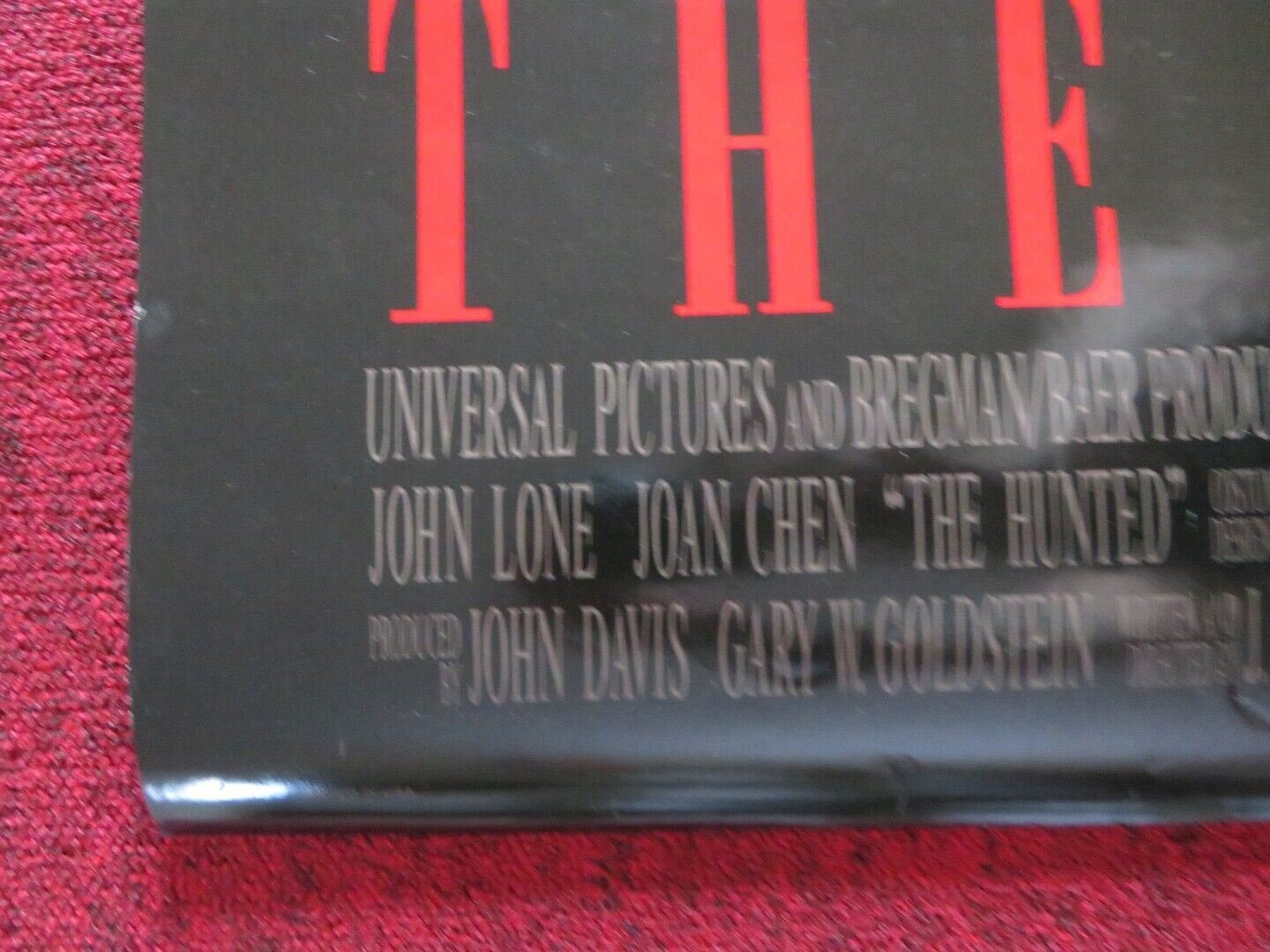 THE HUNTED US ONE SHEET ROLLED POSTER CHRISTOPHER LAMBERT JOHN LONE 1995 Movie posters