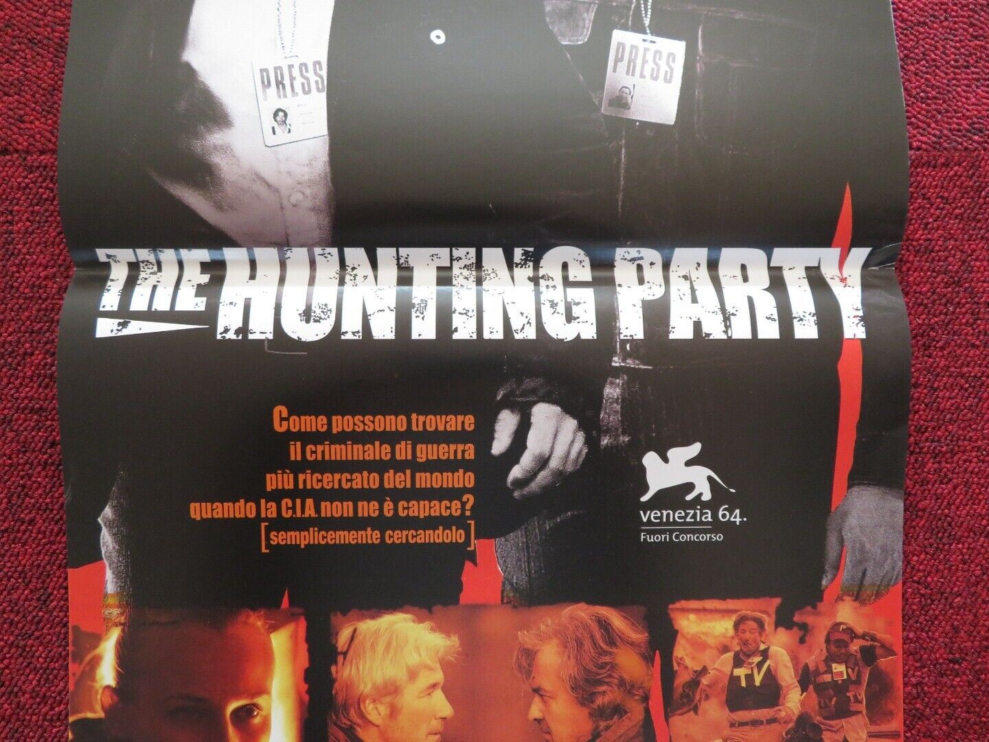THE HUNTING PARTY ITALIAN LOCANDINA (26.5"x12.5") POSTER RICHARD GERE 2008 - Rendezvous Cinema