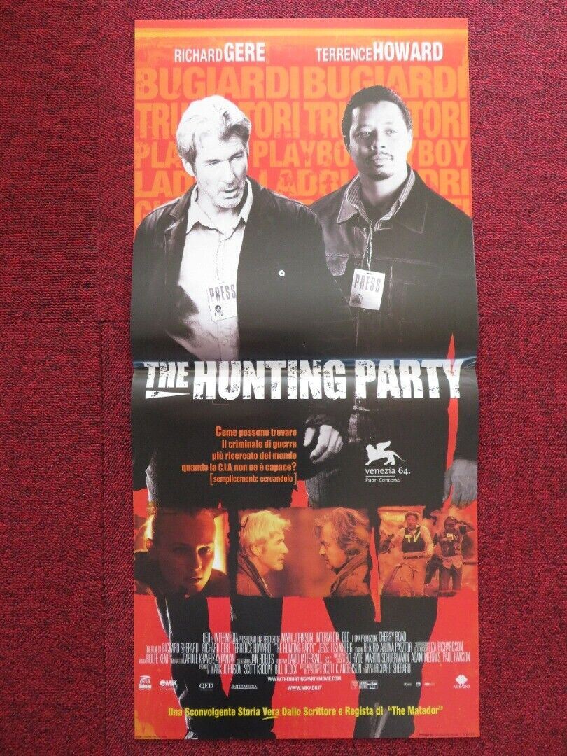 THE HUNTING PARTY ITALIAN LOCANDINA (26.5"x12.5") POSTER RICHARD GERE 2008 - Rendezvous Cinema